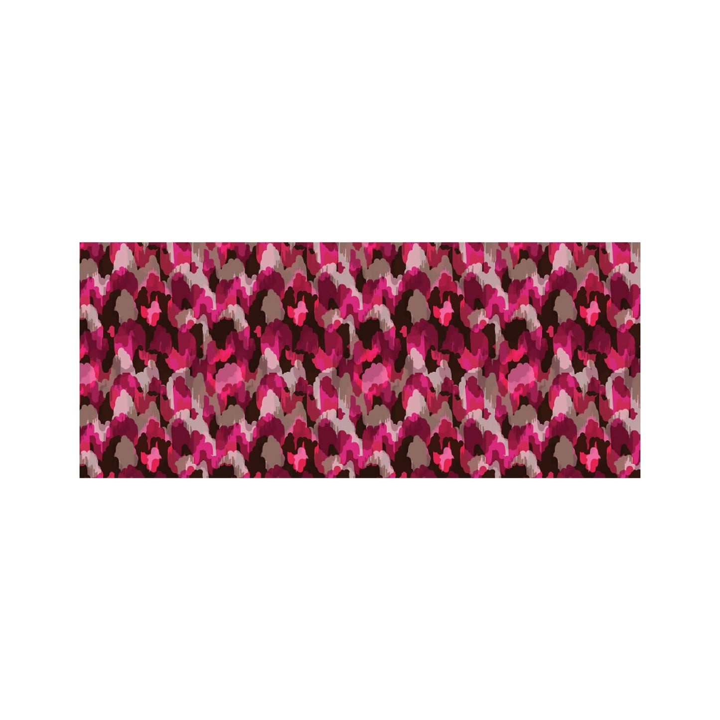 Modern Pink Animal Print Glass Bathroom Splashback