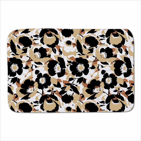 Modern Flower Pattern Sherpa Blanket