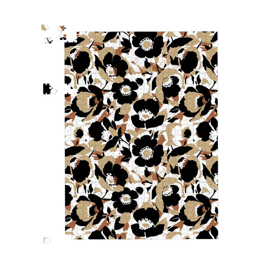 Modern Flower Pattern Jigsaw Puzzle