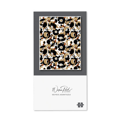 Modern Flower Pattern Jigsaw Puzzle