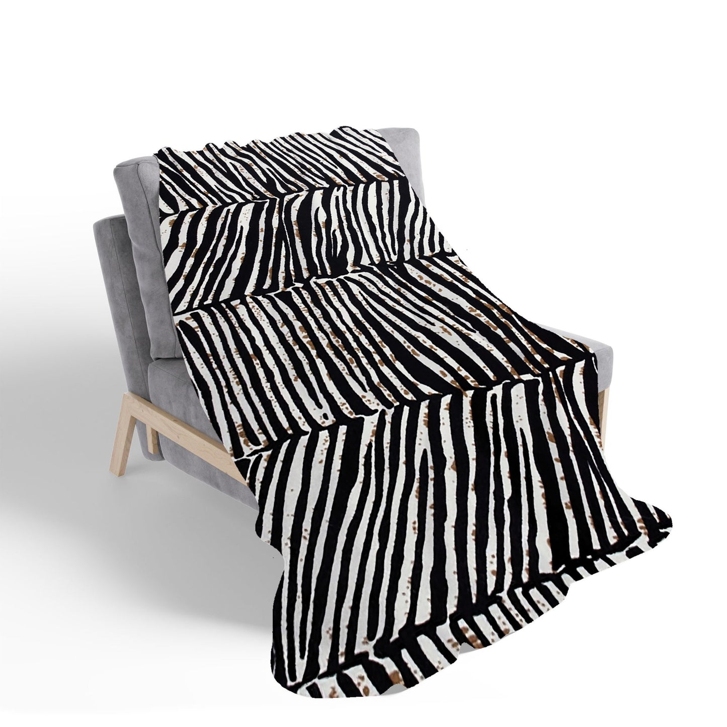 Zebra Pattern Sherpa Blanket