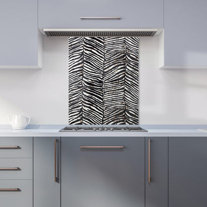 Zebra Pattern Kitchen Splashback