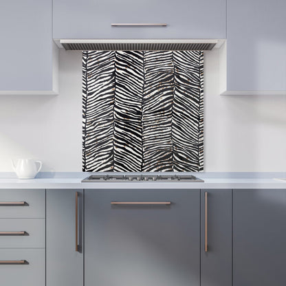 Zebra Pattern Kitchen Splashback