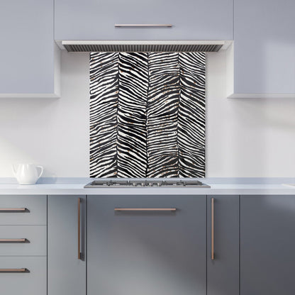 Zebra Pattern Kitchen Splashback