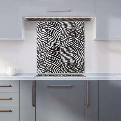 Zebra Pattern Kitchen Splashback