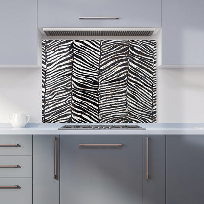 Zebra Pattern Kitchen Splashback