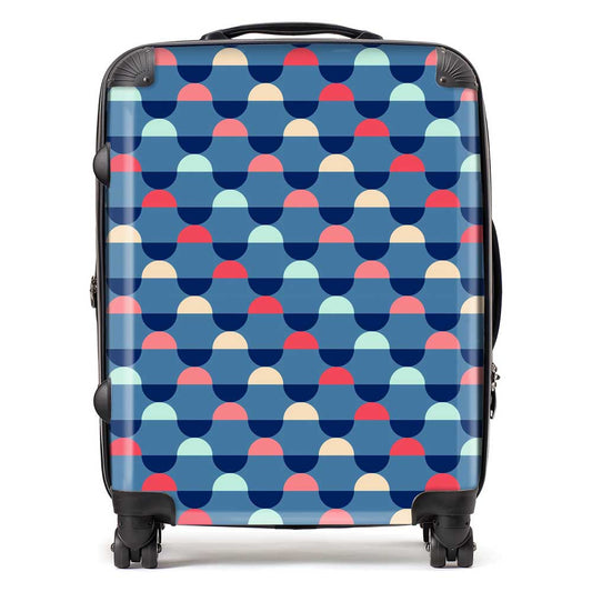 Geometric Pattern Suitcase