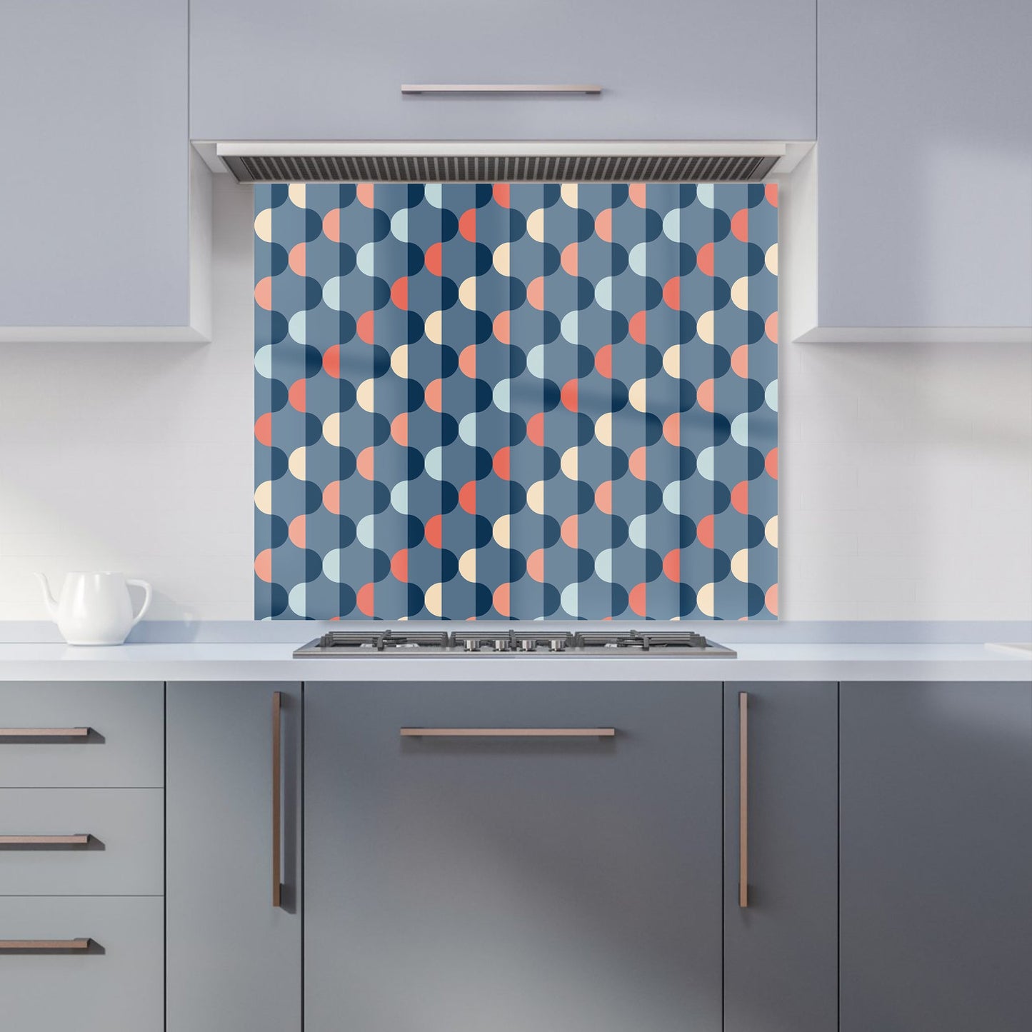 Geometric Pattern Kitchen Splashback