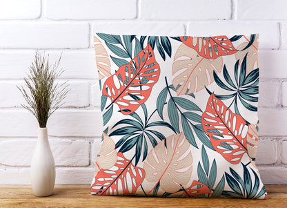 Tropical Leaf Pattern Cushions
