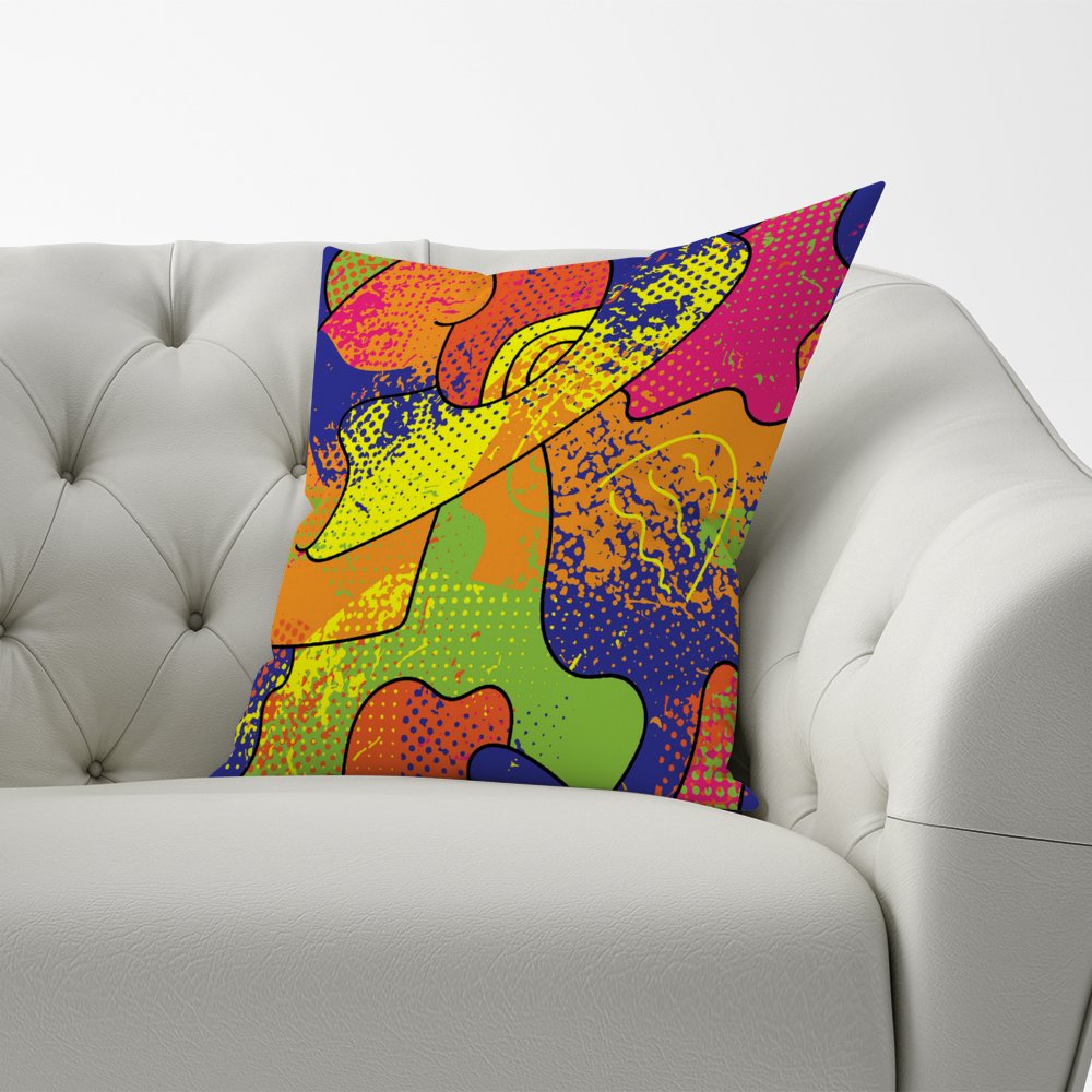 Bright Abstract Pattern Cushions