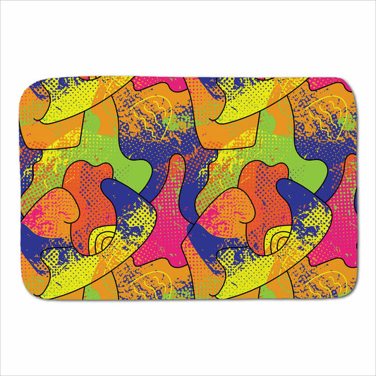 Bright Abstract Pattern Sherpa Blanket