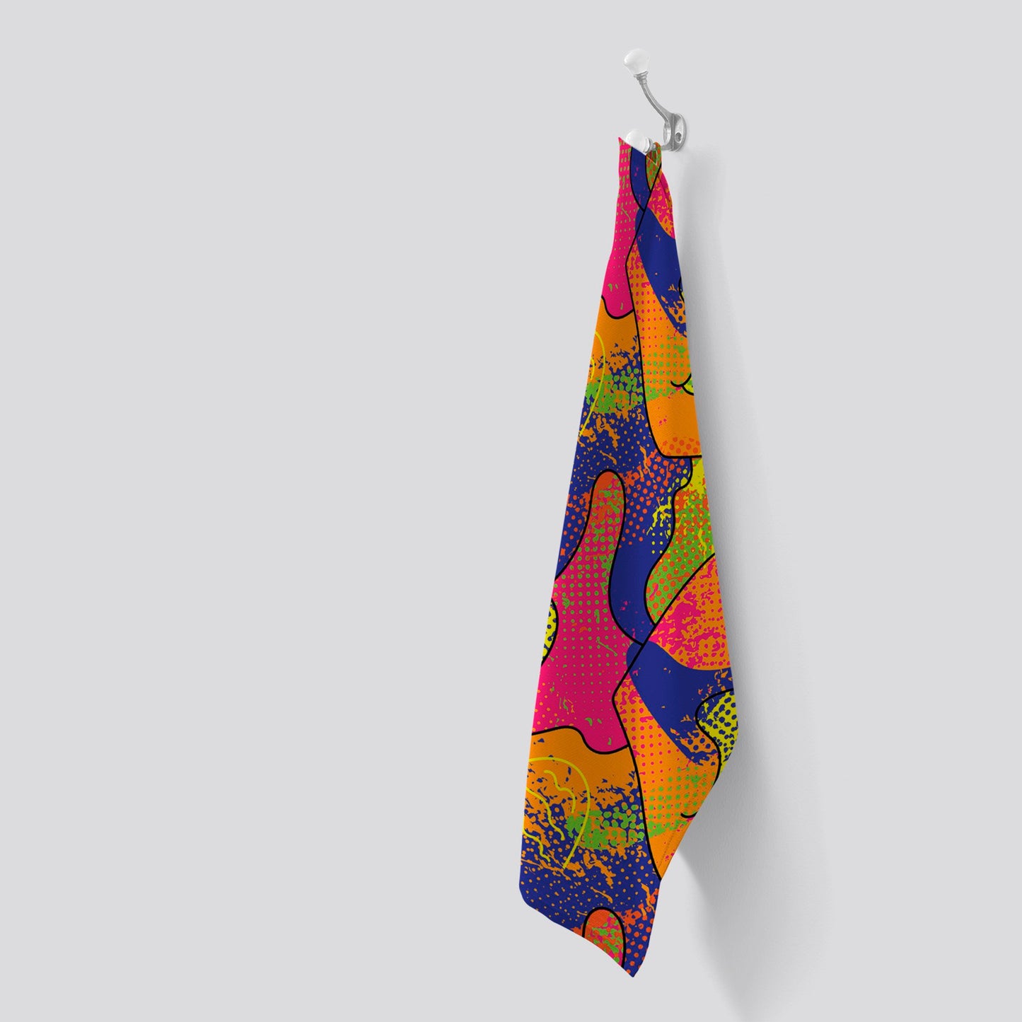 Bright Abstract Pattern Tea Towel