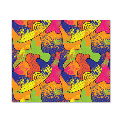 Bright Abstract Pattern Kitchen Splashback