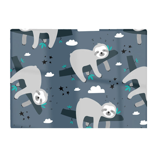 Sleeping Sloth Pattern Glass Chopping Board