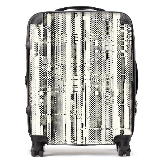 Washed Out Canvas Pattern Suitcase