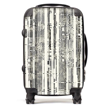 Washed Out Canvas Pattern Suitcase