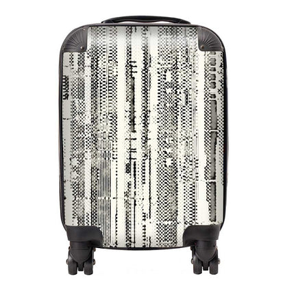Washed Out Canvas Pattern Suitcase