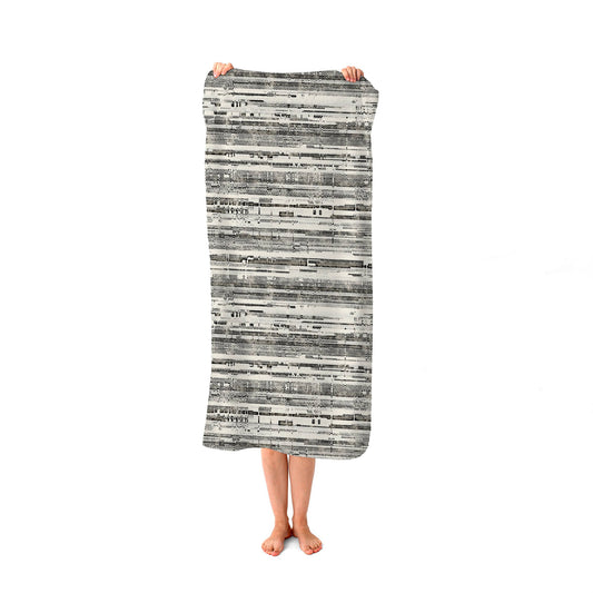 Washed Out Canvas Pattern Beach Towel
