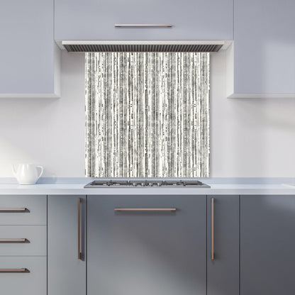 Washed Out Canvas Pattern Kitchen Splashback
