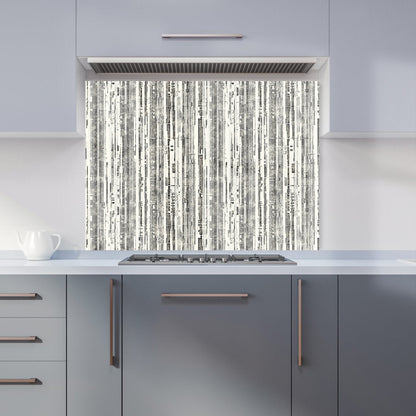 Washed Out Canvas Pattern Kitchen Splashback