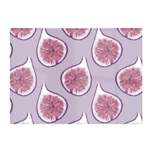 Modern Fig Pattern Glass Chopping Board