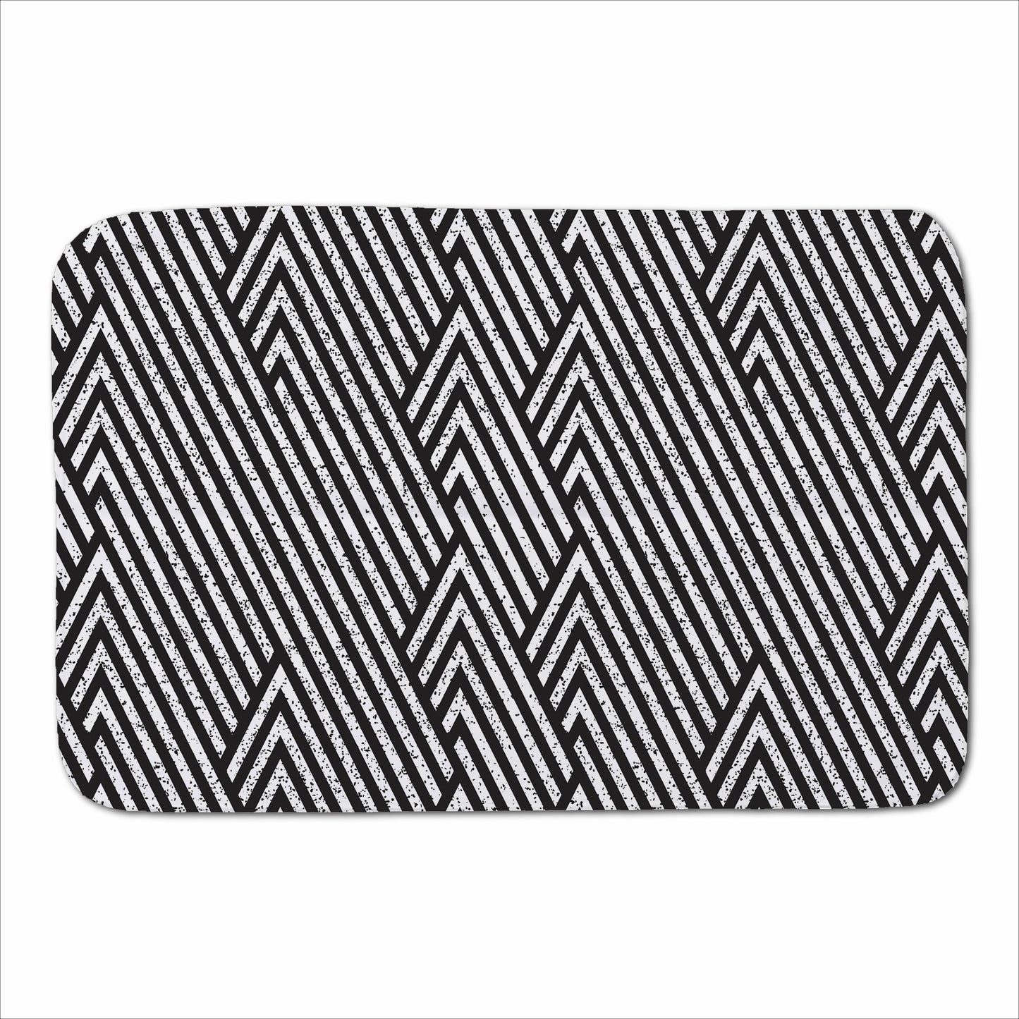 Oblique Black Grunge Pattern Sherpa Blanket