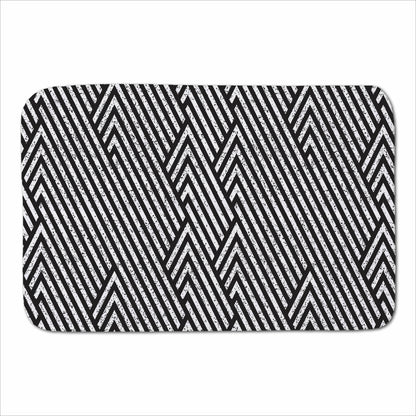 Oblique Black Grunge Pattern Sherpa Blanket