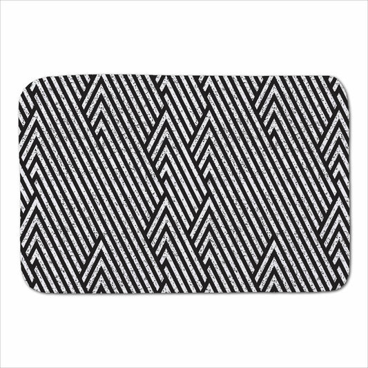 Oblique Black Grunge Pattern Sherpa Blanket