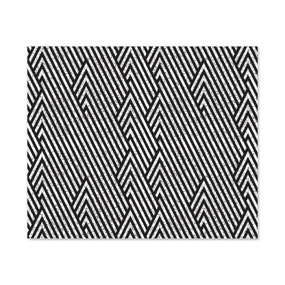 Oblique Black Grunge Pattern Kitchen Splashback