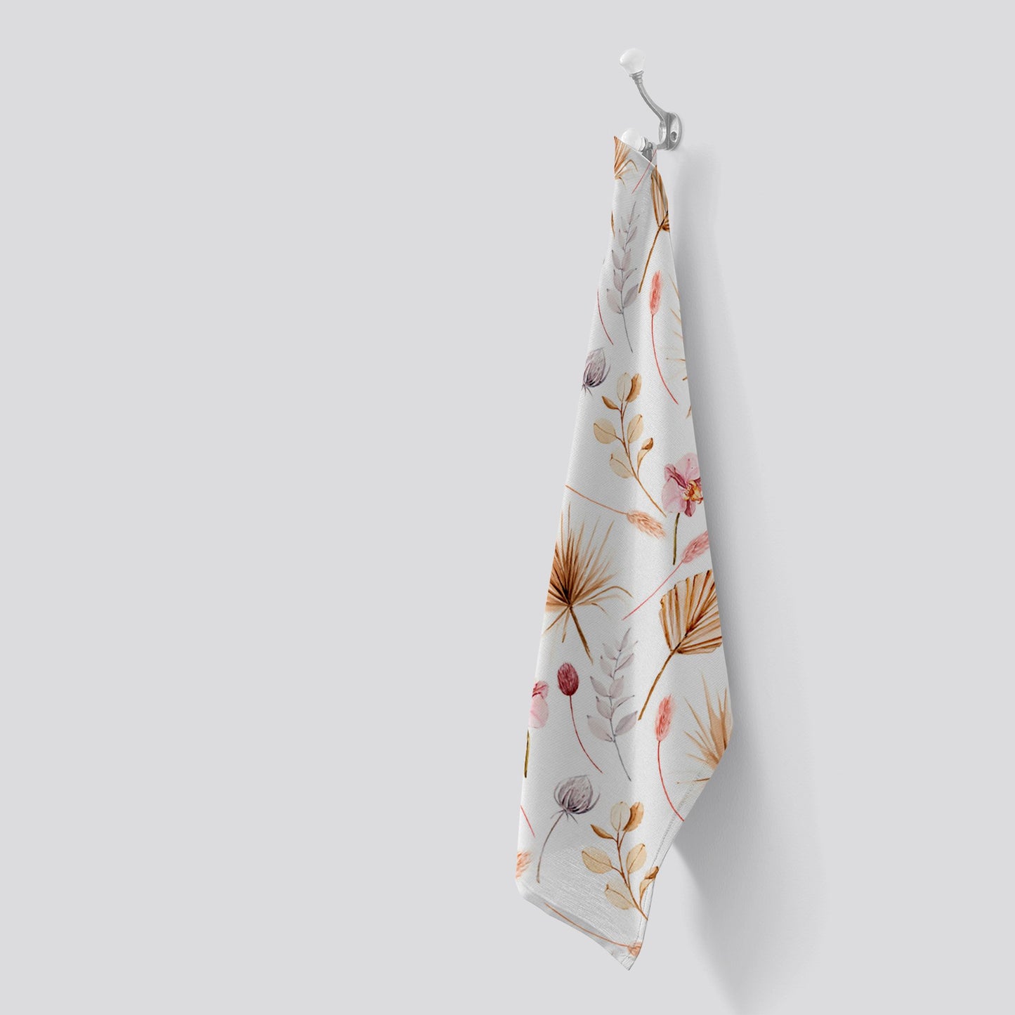 Watercolour Orchids Tea Towel