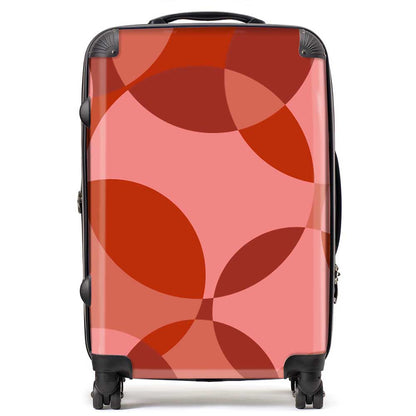 Red Circle Pattern Suitcase