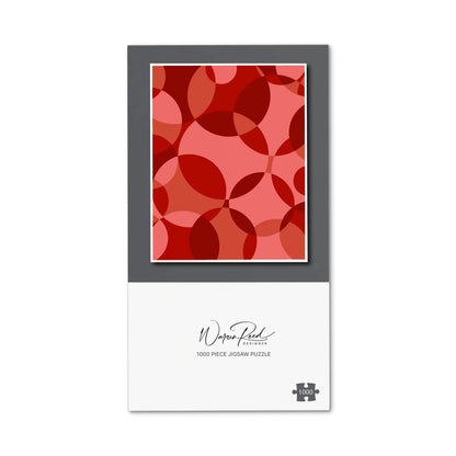 Red Circle Pattern Jigsaw Puzzle