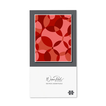 Red Circle Pattern Jigsaw Puzzle