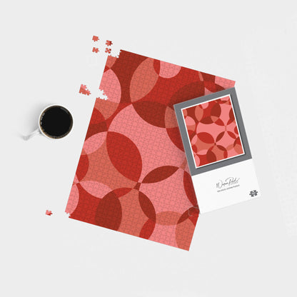 Red Circle Pattern Jigsaw Puzzle