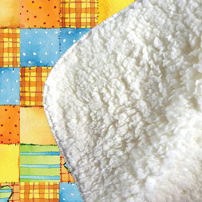 Baby Watercolour Blanket Pattern Sherpa Blanket