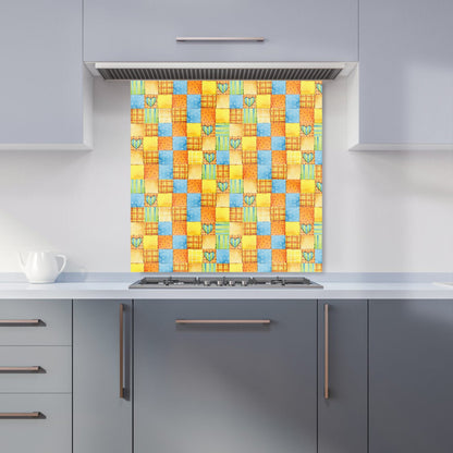 Baby Watercolour Blanket Pattern Kitchen Splashback