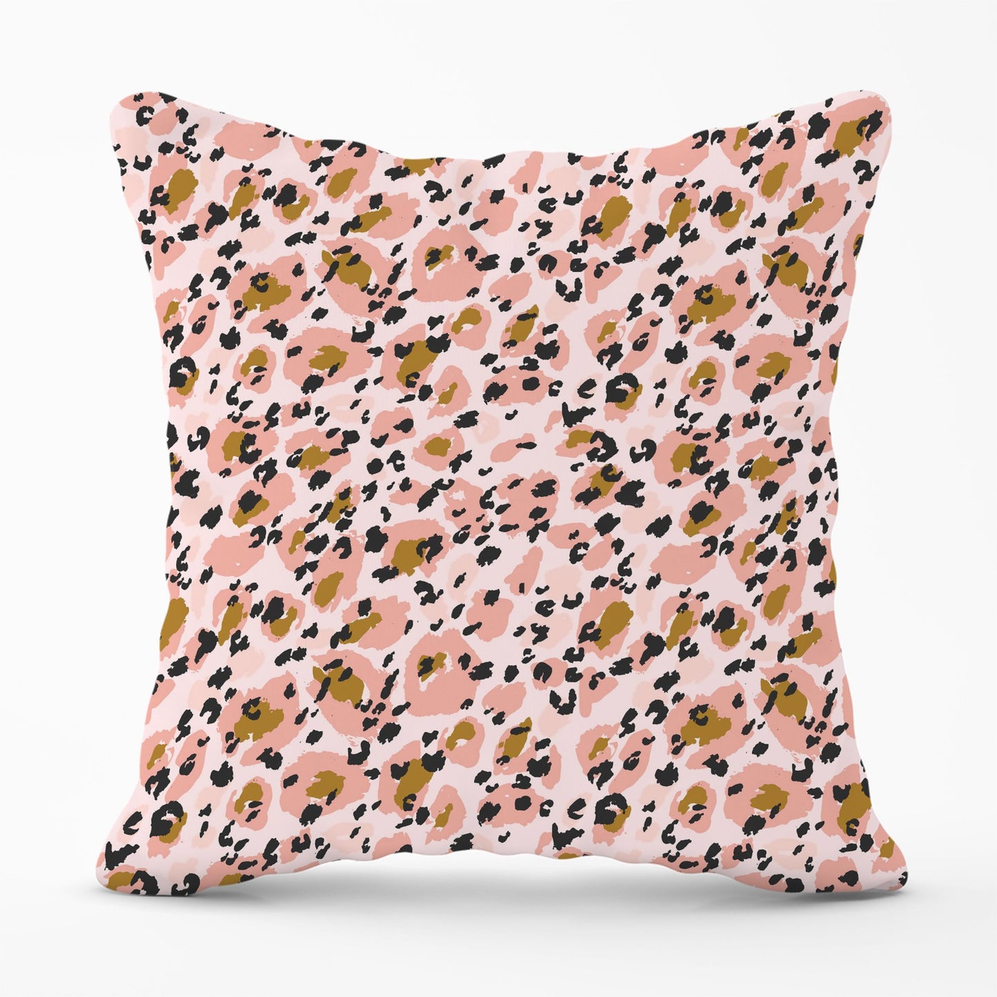 Hand Drawn Pink Leopard Print Cushions