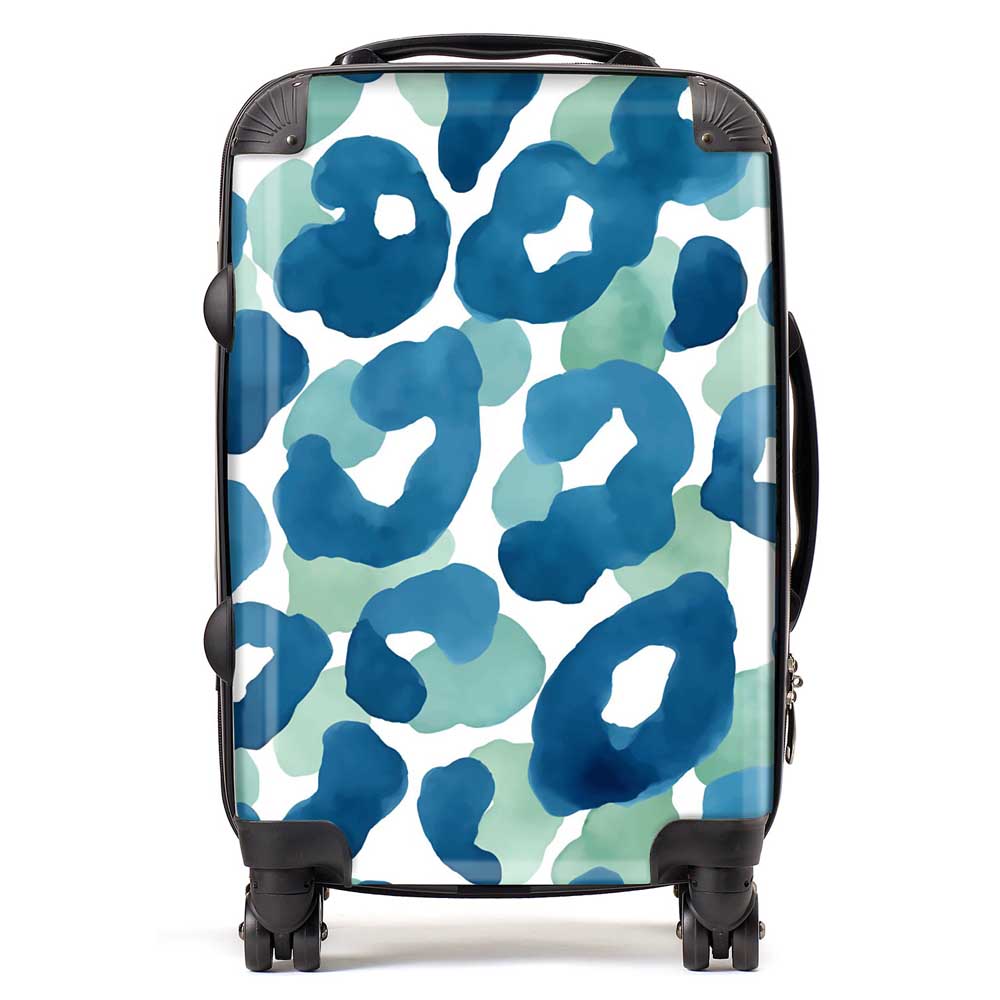Watercolour Leopard Print Suitcase