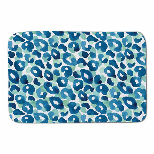 Watercolour Leopard Print Sherpa Blanket