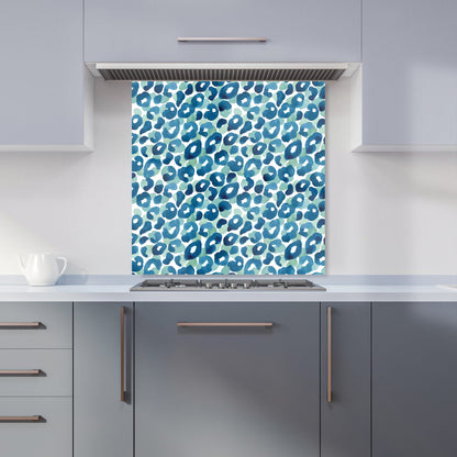Watercolour Leopard Print Kitchen Splashback