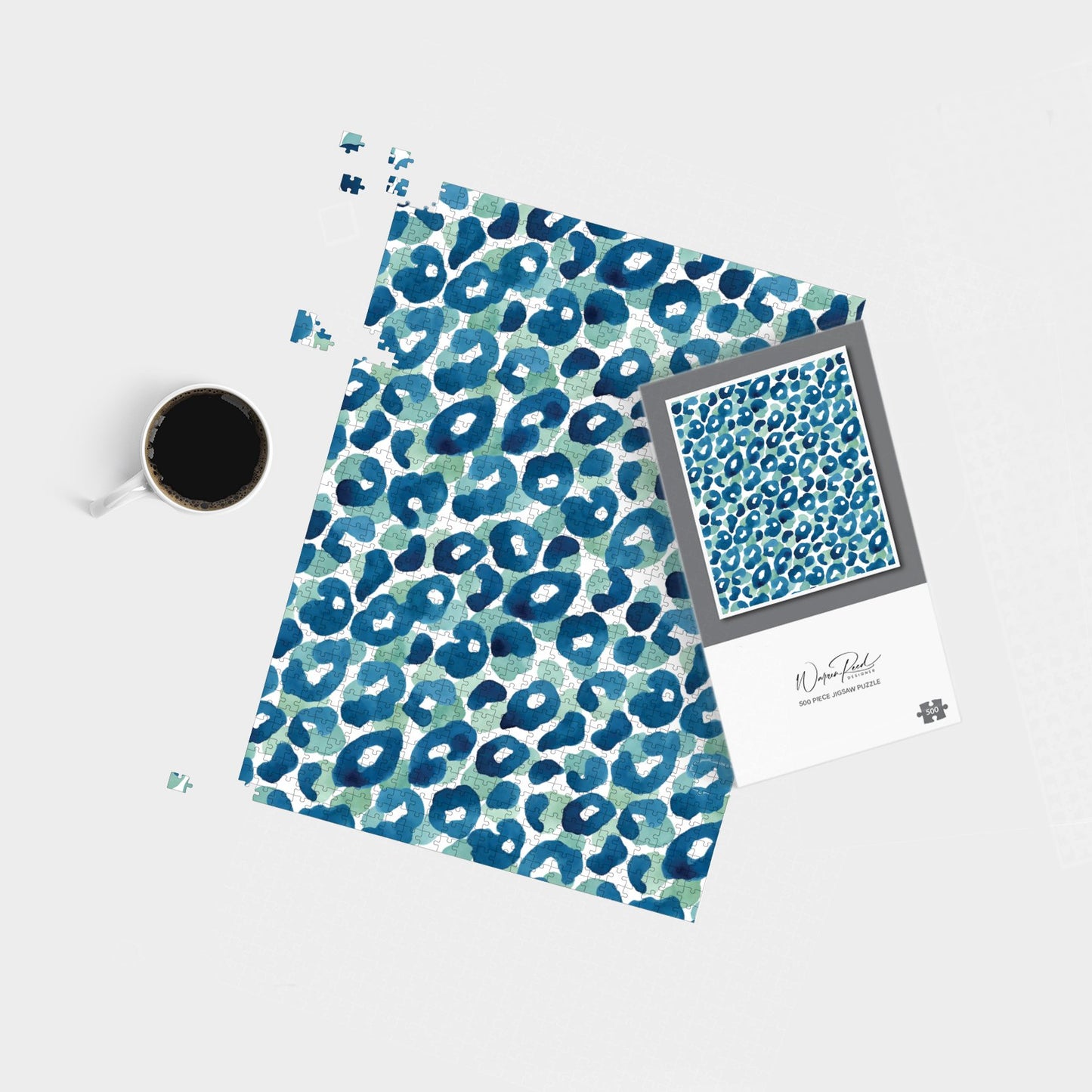 Watercolour Leopard Print Jigsaw Puzzle