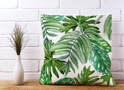 Exotic Rainforest Leaves Cushions