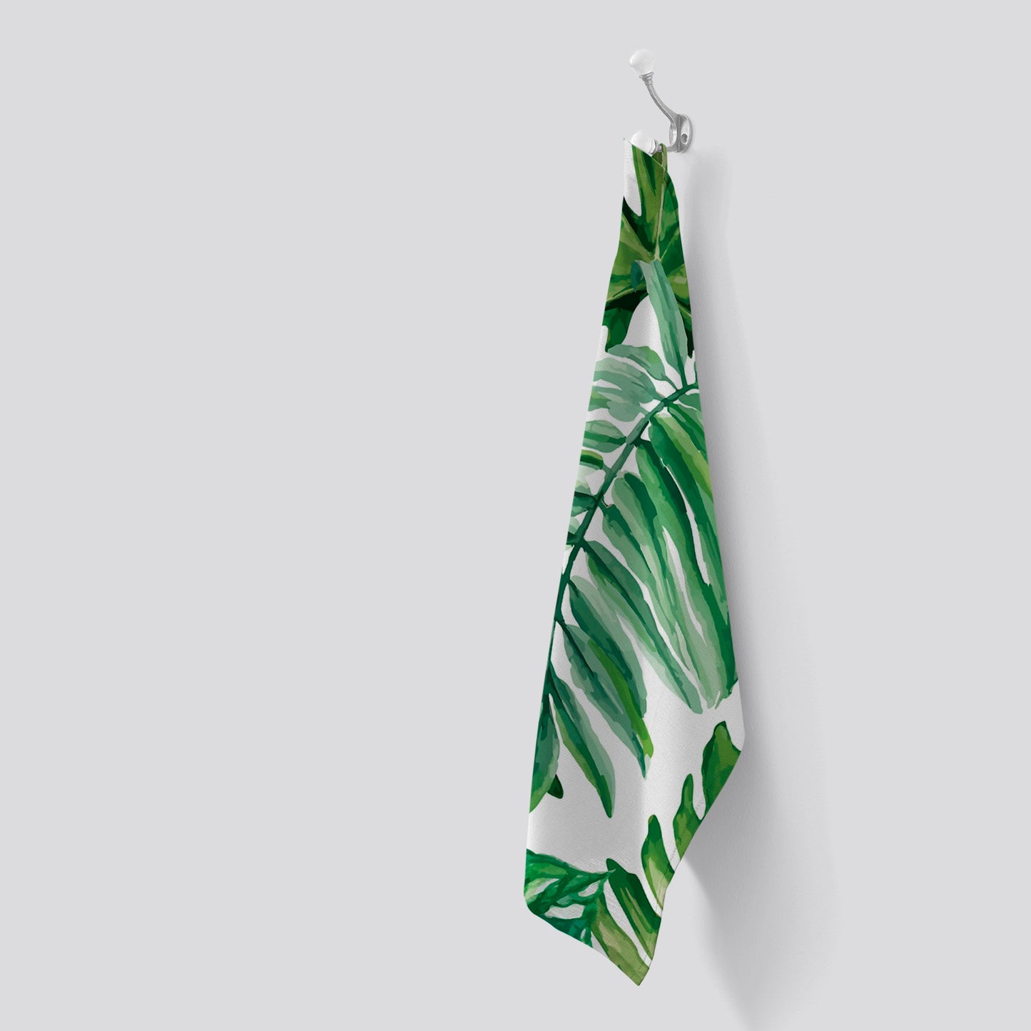 Exotic Rainforest Leaves Tea Towel