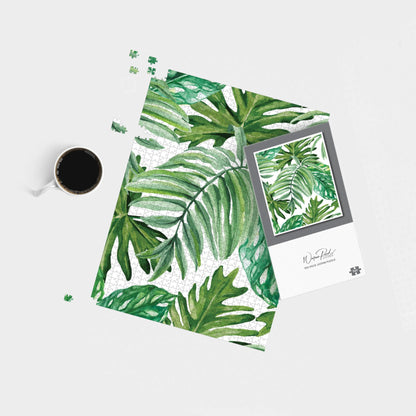 Exotic Rainforest Leaves Jigsaw Puzzle