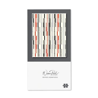Dashed Stroke Pattern Jigsaw Puzzle