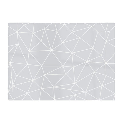 Geometric Triangle Pattern Glass Chopping Board