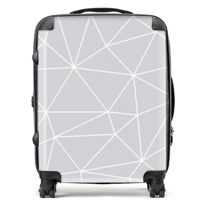 Geometric Triangle Pattern Suitcase