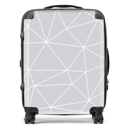 Geometric Triangle Pattern Suitcase
