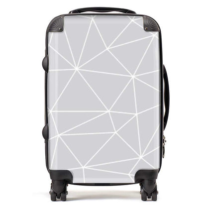 Geometric Triangle Pattern Suitcase
