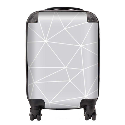 Geometric Triangle Pattern Suitcase